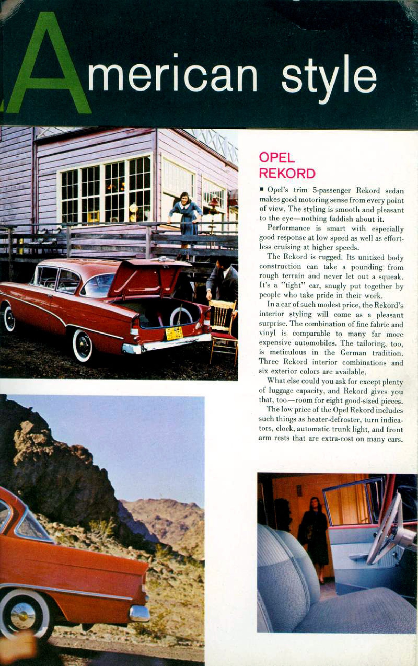 1960 Opel Rekord Brochure Page 9